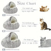 Winter Natural Comfortable Plush Bed Nest - 2-in-1 Warm Pet Sleep Bag and Nest for Small Dogs and Cats